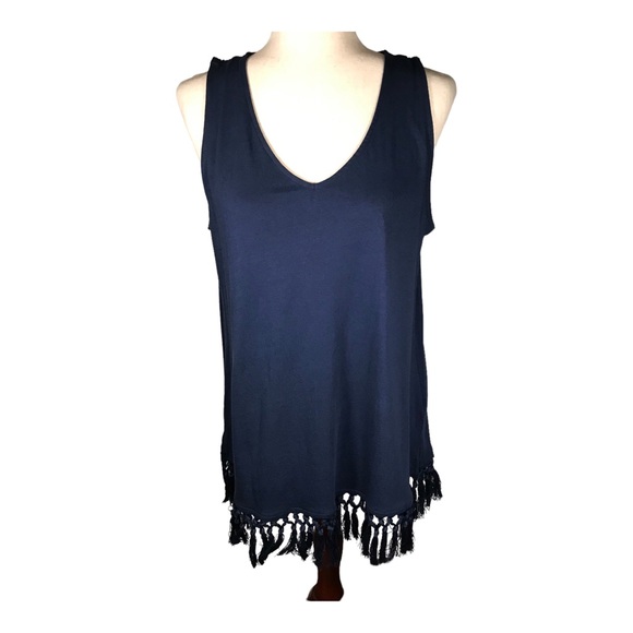 J. Jill Tops - J. Jill Sleeveless Fringe Top